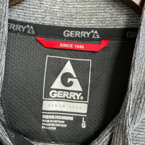 NEW Gerry Men's Size L Long Sleeve 1/4 Zip Pullover Gray Mock neck Sweatshirt - Picture 6 of 9